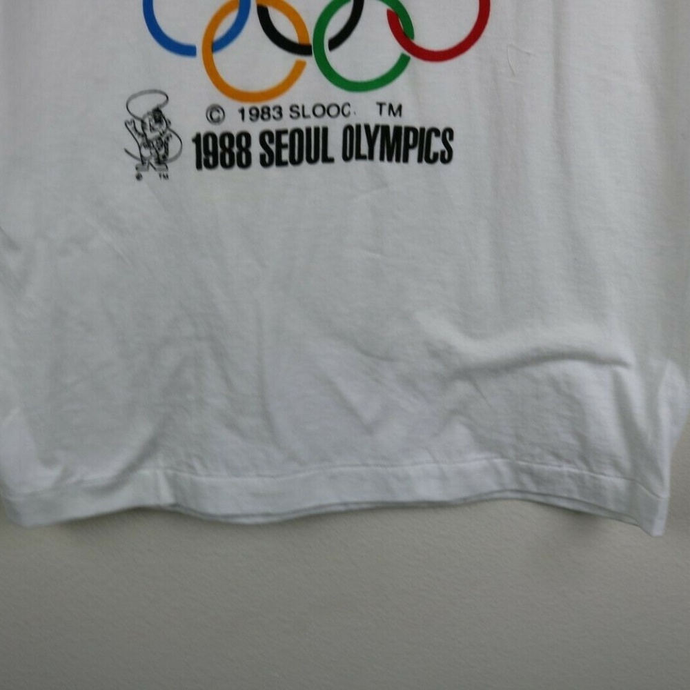 Vintage Olympics Mens Shirt 1988 Seoul Korea Small - Picture 4 of 7